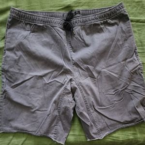 Mens Drawstring Shorts Flat Front Cut Off Size XL